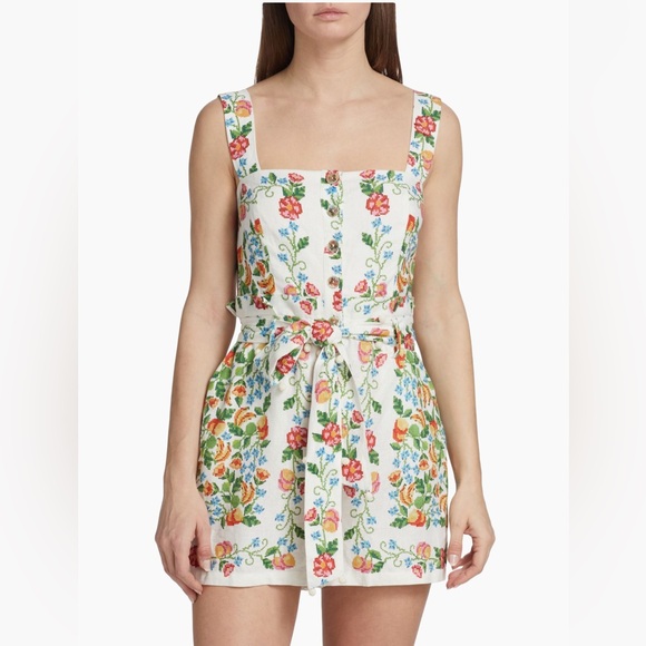 FARM Rio Pants - NWT FARM RIO•Floral belted romper